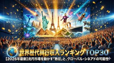 【2026年最新】世界歴代映画興行収入ランキングTOP30！「3000億円」を稼ぐメガヒットの法則とグローバル・シネアド戦略