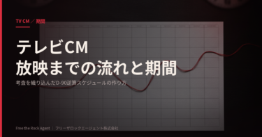 テレビCM放映までの流れと期間｜考査を織り込んだD-90逆算スケジュールの作り方【2026年版】
