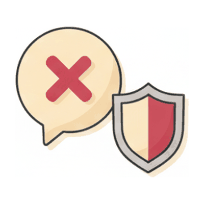 審査を通らない表現のイメージ