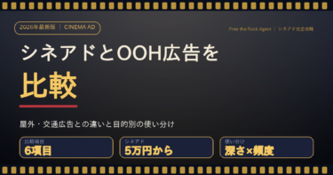 シネアドとOOH広告の比較 アイキャッチ