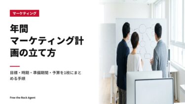 年間マーケティング計画の立て方｜目標・時期・準備期間・予算を1枚にまとめる手順