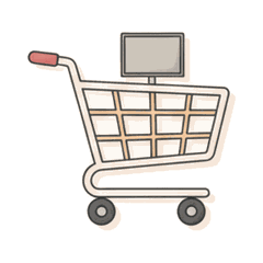 売り場のサイネージのイメージ