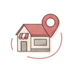 店舗の商圏のイメージ