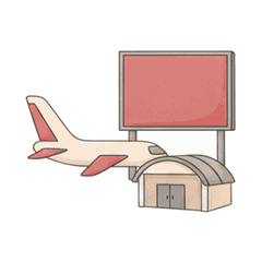 空港・SA/PAのサイネージのイメージ