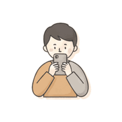 スマートフォンで番組を見る若い世代のイメージ